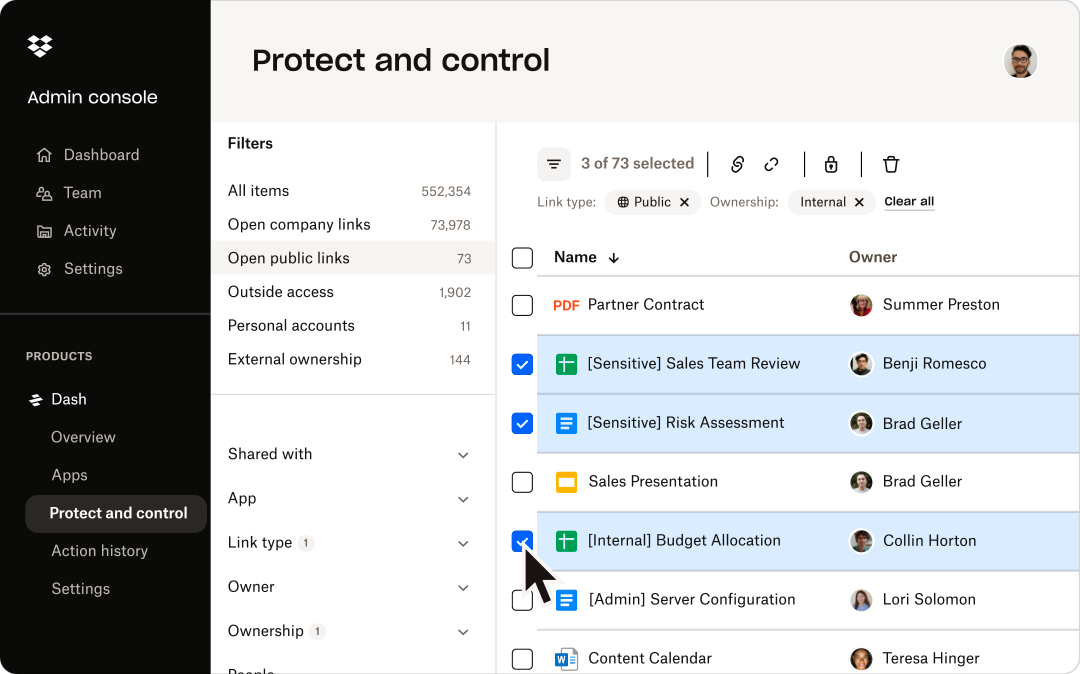 Dropbox features
