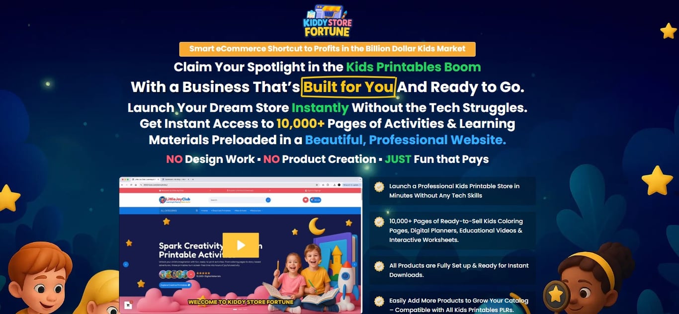 Kiddy Store Fortune Homepage