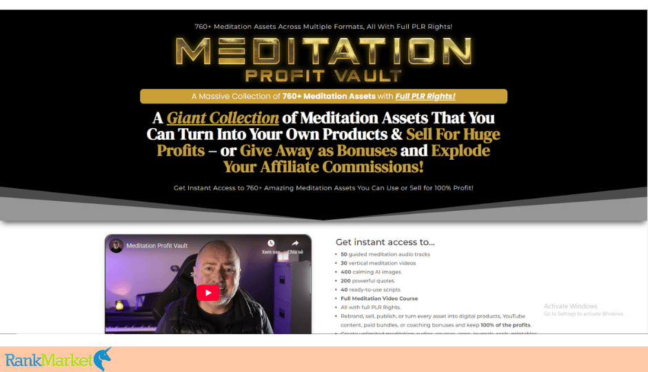 Meditation Profit Vault + Otos