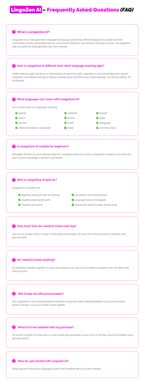 LingoZen AI FAQs