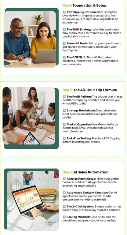 3-Day PDF Flipping Masterclass Bonus