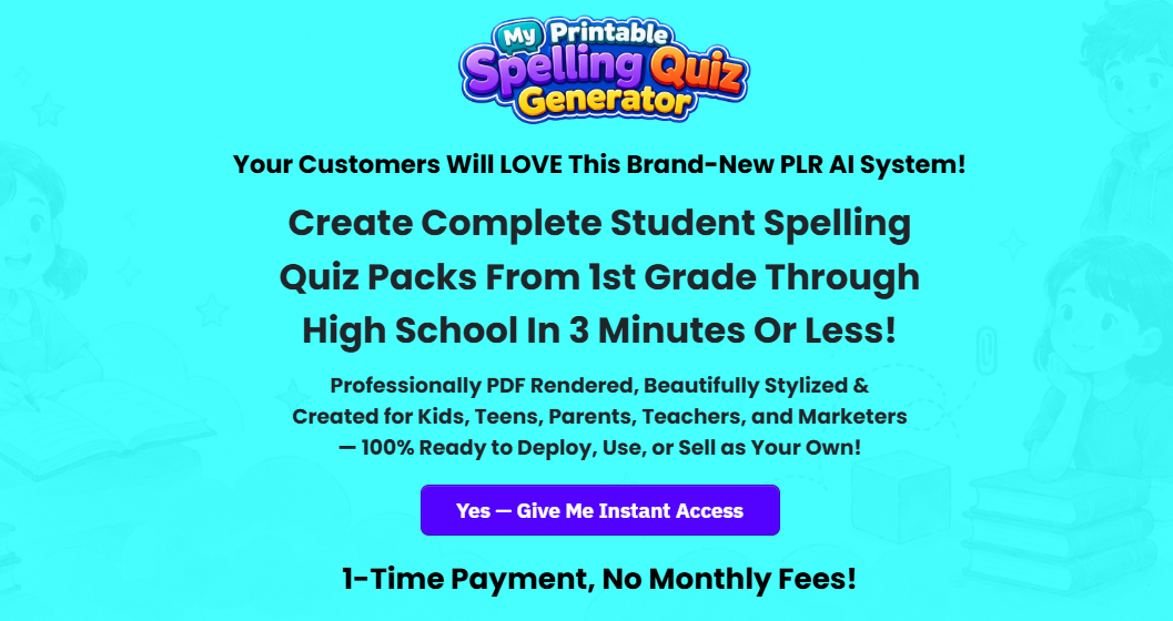 my-printable-spelling-quiz-generator-homepage-banner-brand-new-plr-ai-system-for-student-quiz-packs