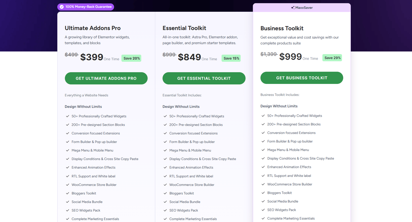 ultimate-addons-for-elementor-pricing