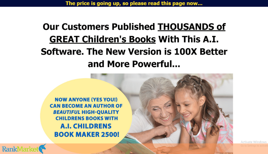 Ai Children’s Book Maker 2500 Homepage