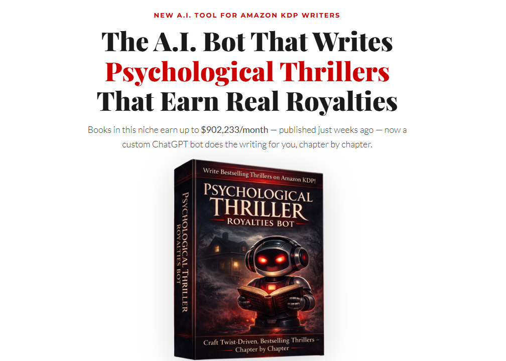 psychological-thriller-royalties-bot-ai-writing-tool-amazon-kdp-earning-potential