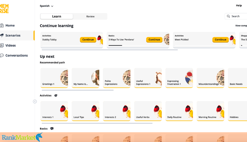 Memrise Features