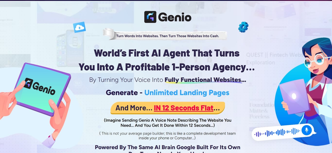 Genio Homepage