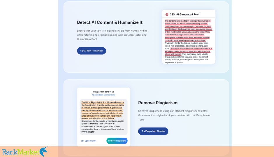 Justdone Ai Detector, Humanizer, And Plagiarism Checker Features