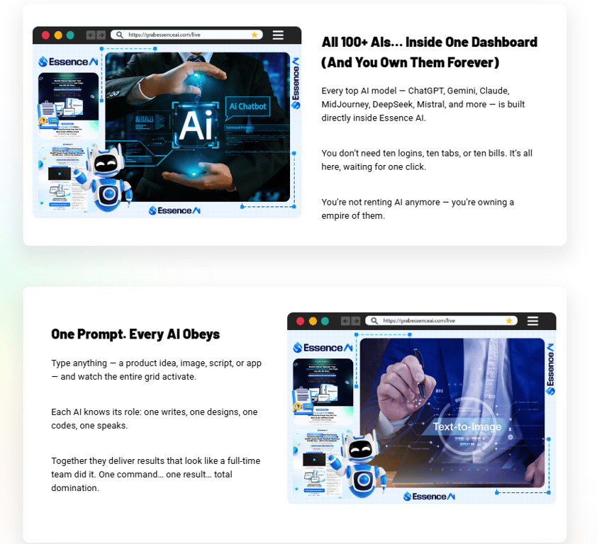Essence AI features
