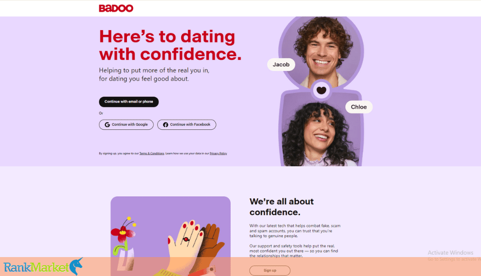 Badoo Homepage