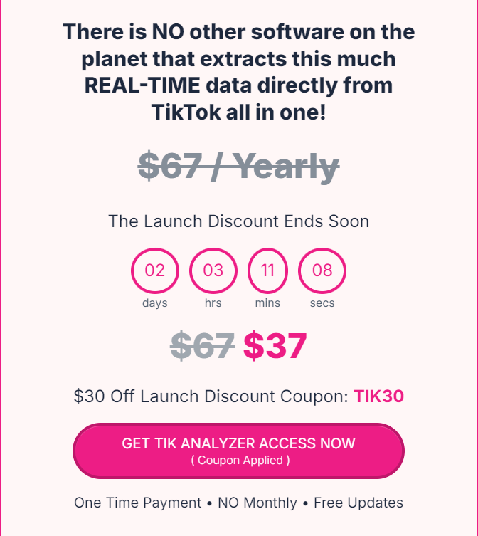 Tik Analyzer pricing plans