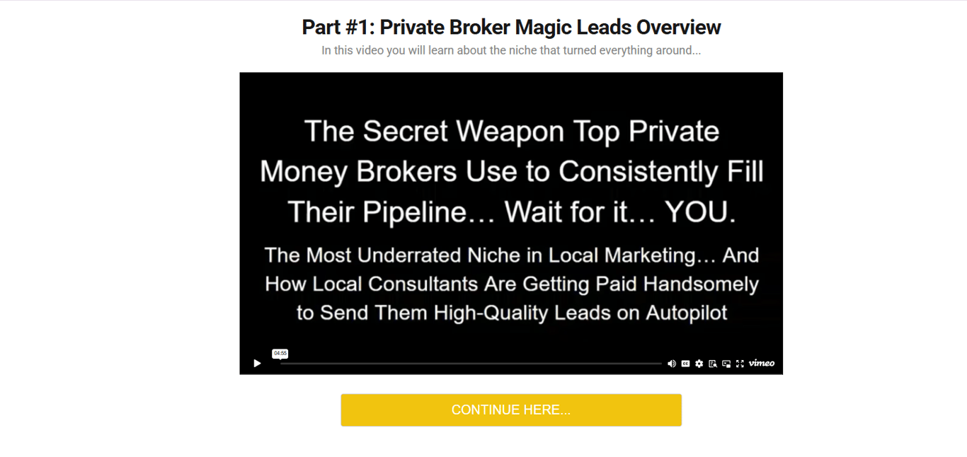 Private Broker Magic Leads by Mike Paul