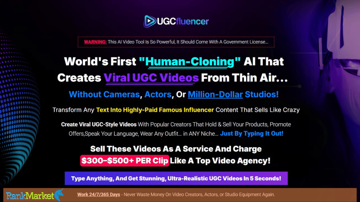 Ugcfluencer Homepage