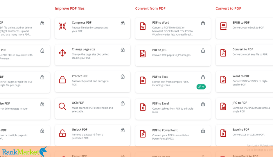 Pdf2Go Features