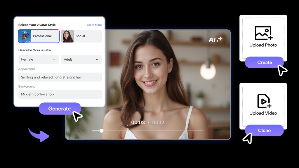  JoggAI creates avatars from real user photos