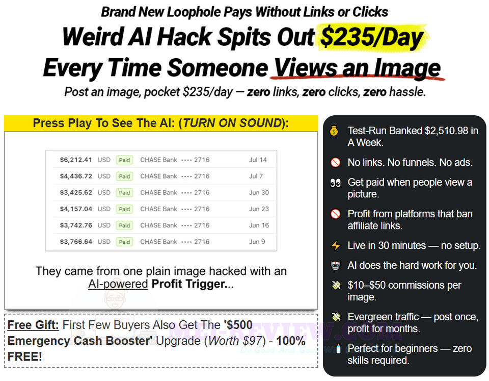 Profit Trigger AI homepage