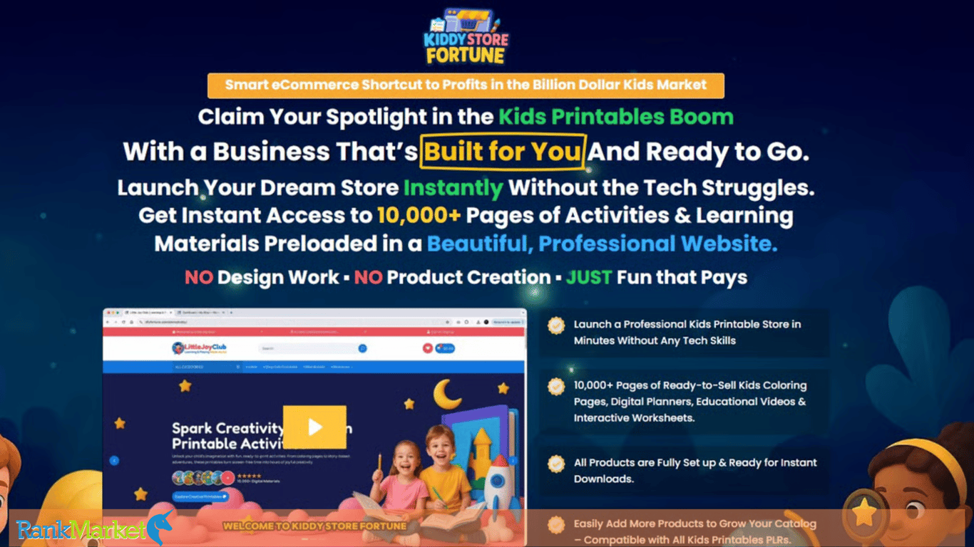 Kiddy Store Fortune Homepage