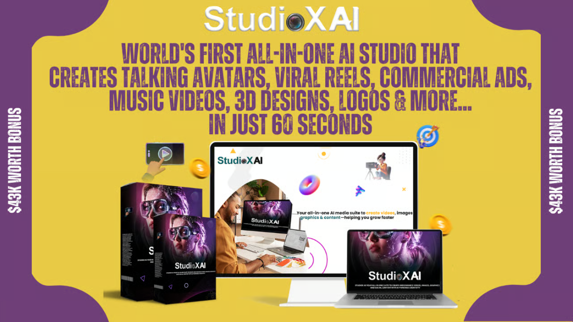 StudioX AI homepage