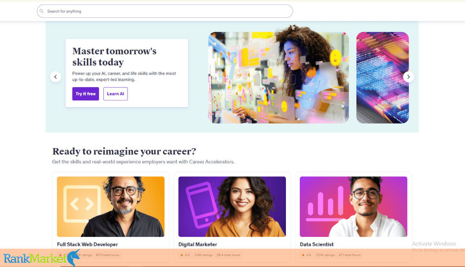 Udemy Business Homepage