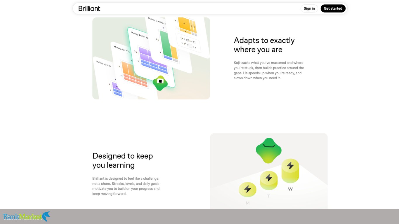 Brilliant-Adaptive-Learning-Pathway-And-Gamified-Daily-Streak-Tracking-Panel