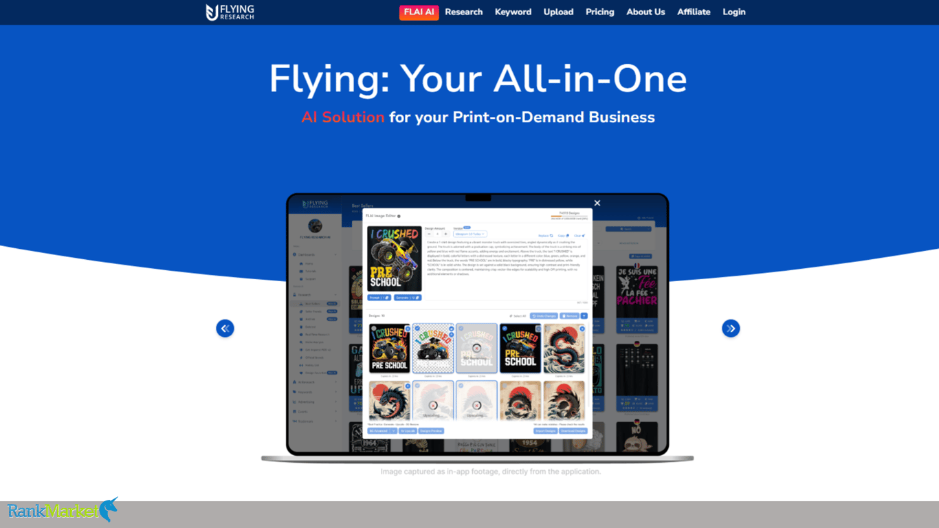 Flying-Research-Homepage-Interface