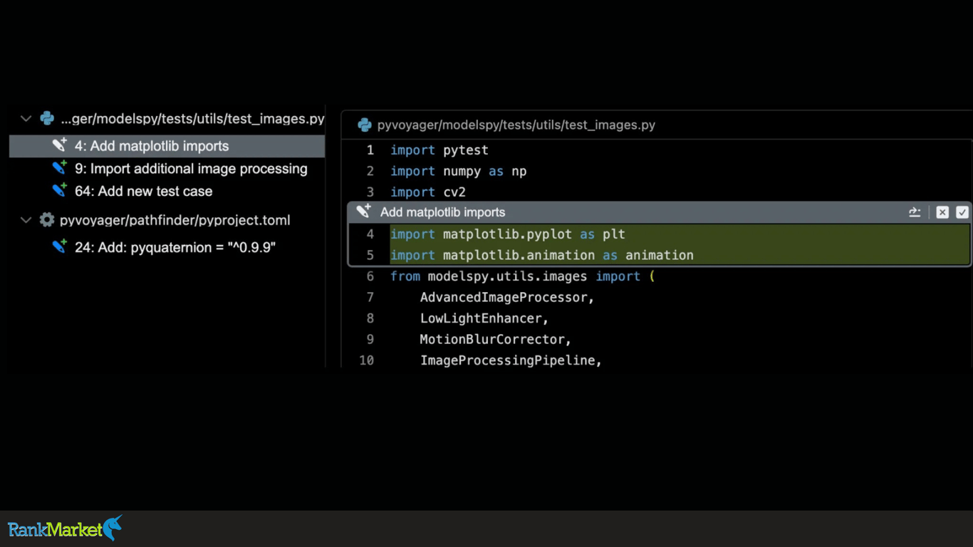 Simulate Augment Code's Next Edit updating relevant code and documentation.