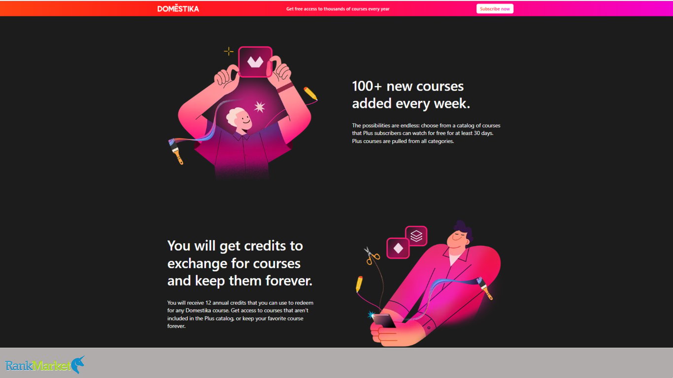 Domestika-Plus-Membership-Perks-Weekly-Course-Credits-And-Unlocked-Catalog
