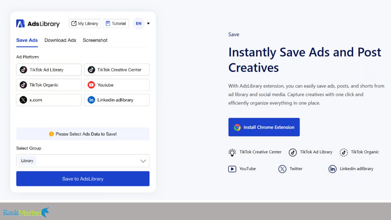 Adslibrary-Browser-Extension-One-Click-Tiktok-And-Facebook-Ad-Downloader
