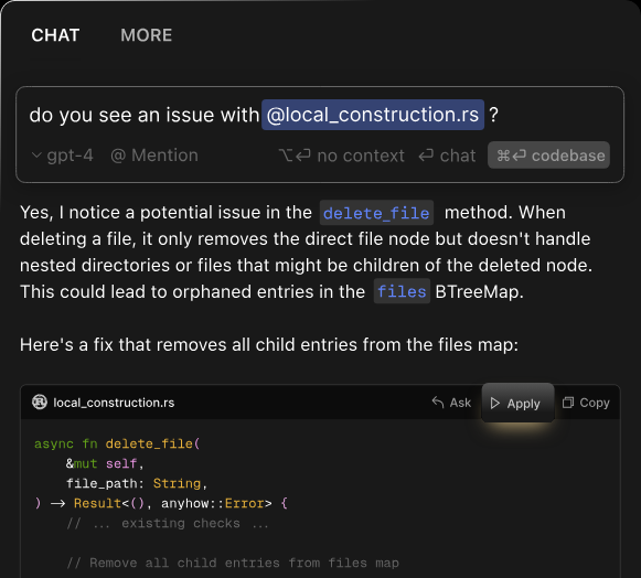 Cursor AI intelligent code suggestions and AI-powered editing tools inside IDE