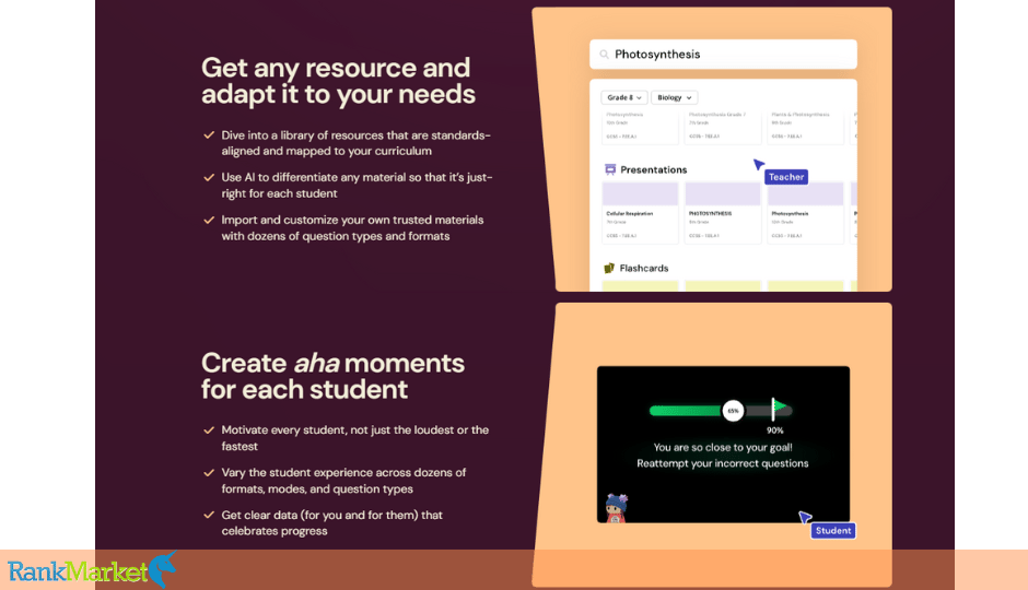 Wayground Features Including Lessons, Quizzes, And Progress Tracking