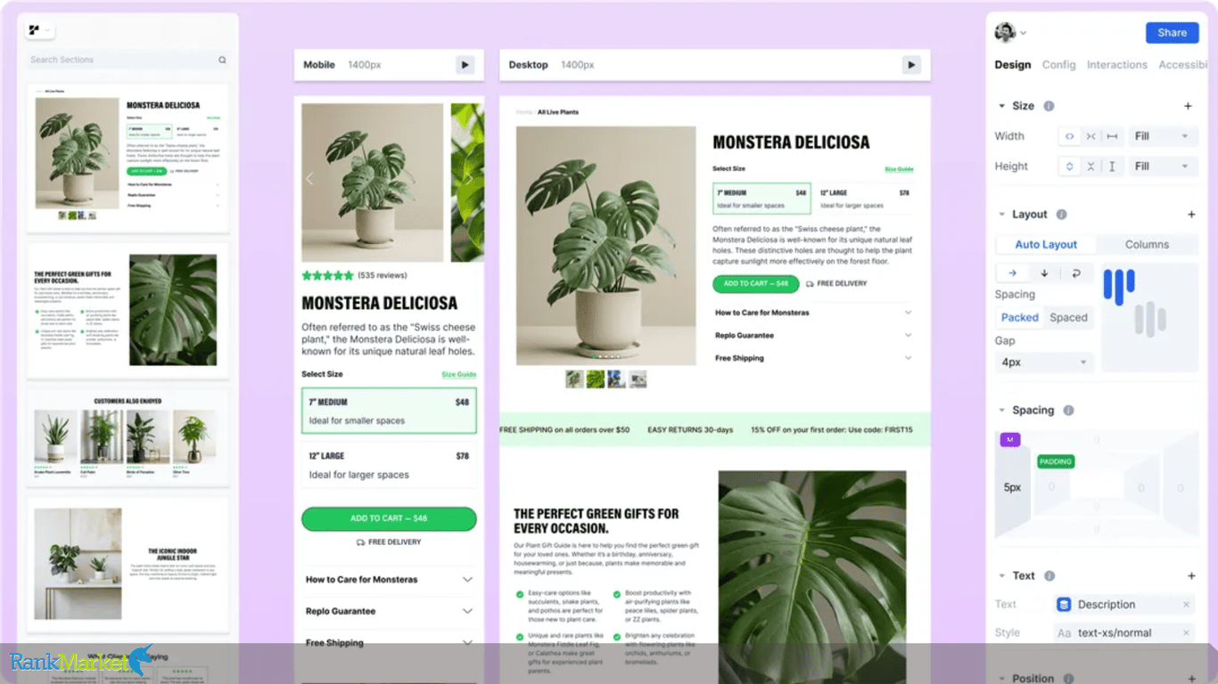 Replo'S Drag-And-Drop Interface Helps Build Professional Shopify Sites Without Coding