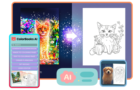 ColorBook AI features