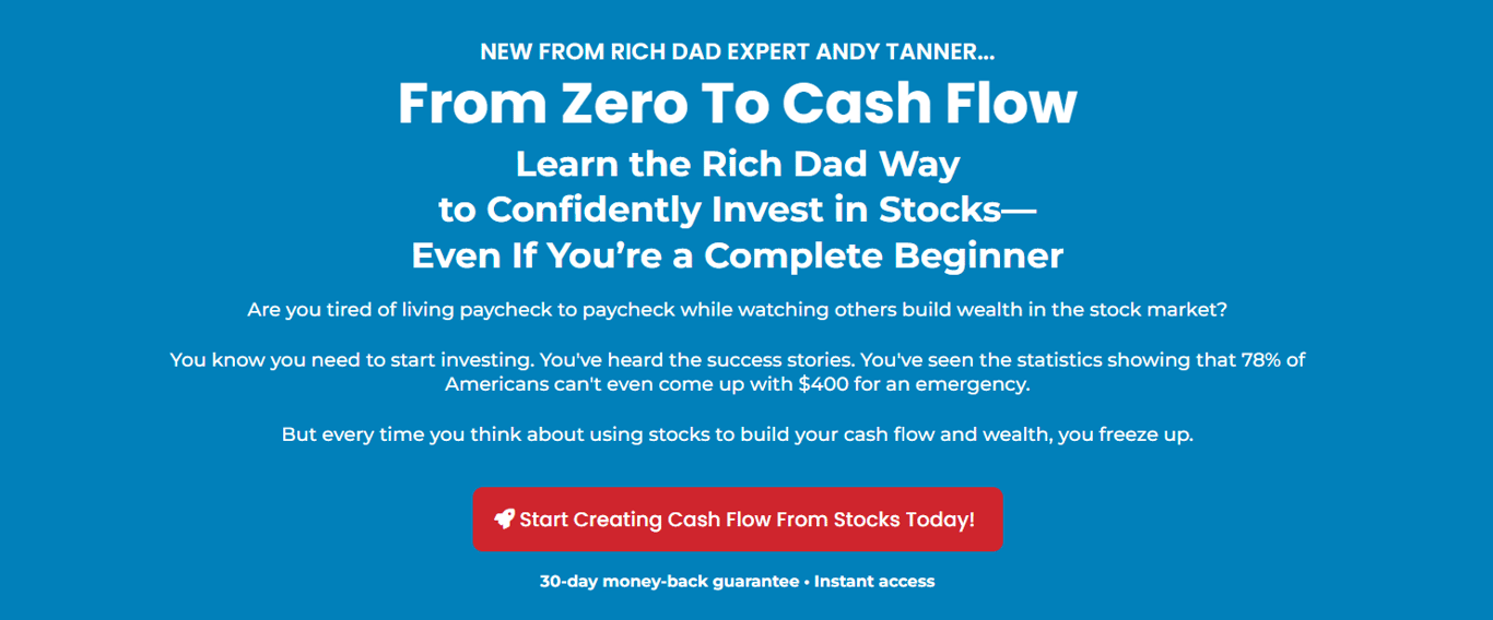 andy-tanner-from-zero-to-cash-flow-official-course-homepage-learning-portal