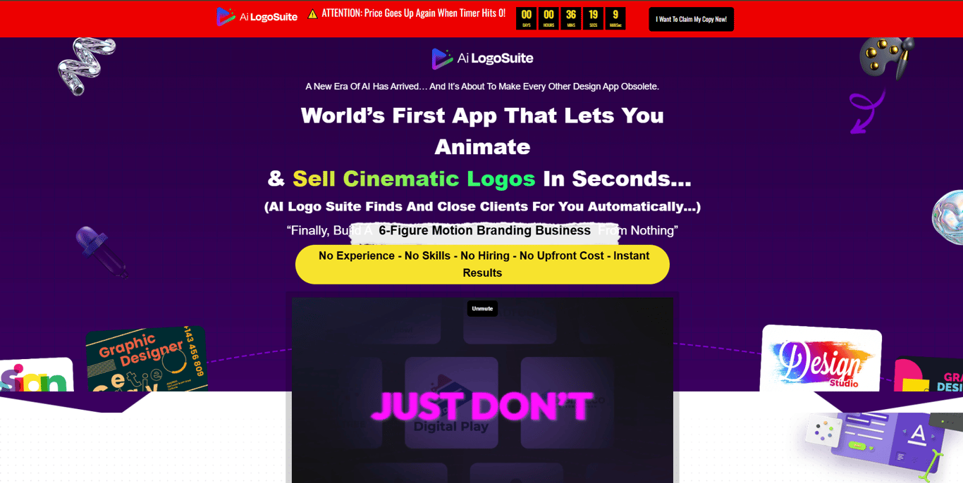 AI LogoSuite homepage