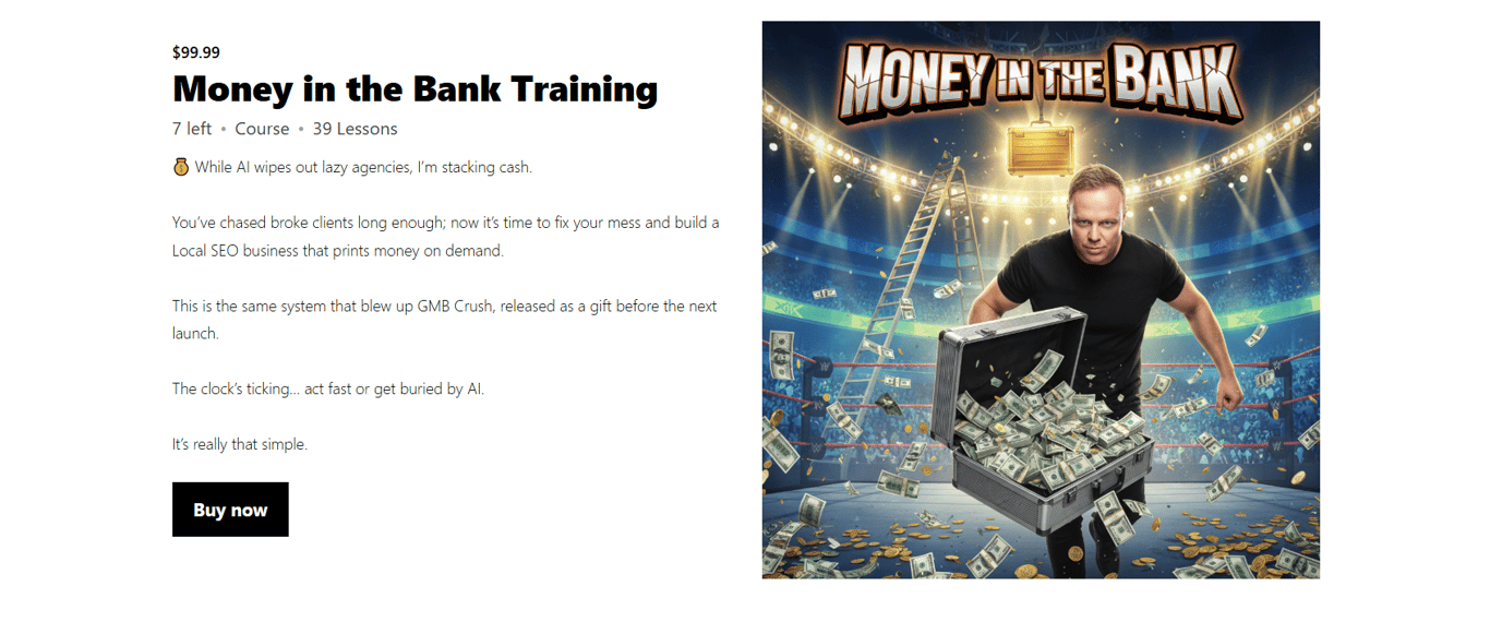 Money in the Bank Training by GMB Crush