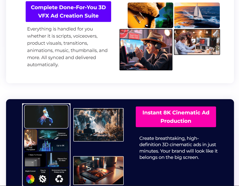 CineFX AI features