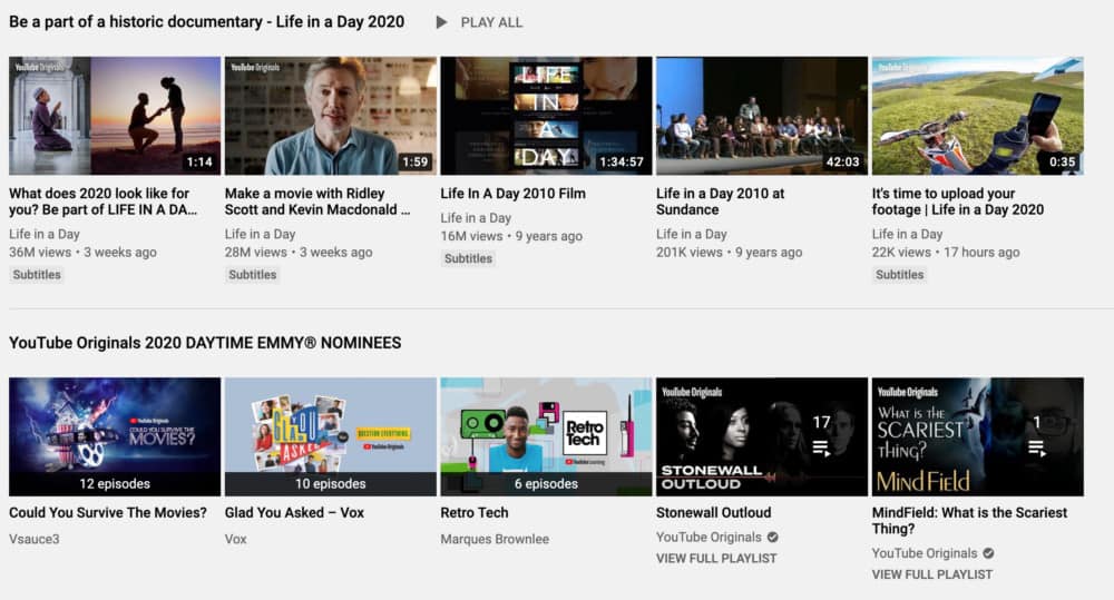 YouTube Premium features