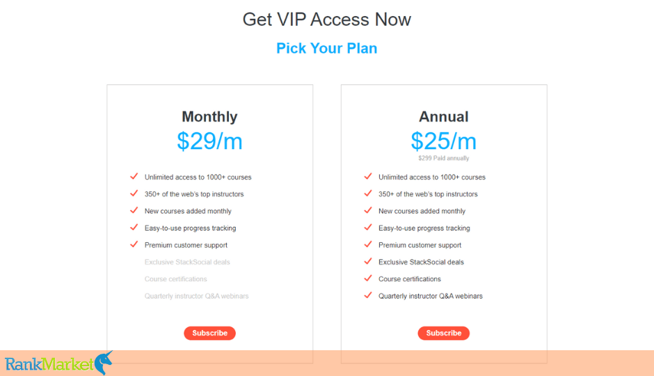 Stackskills Pricing