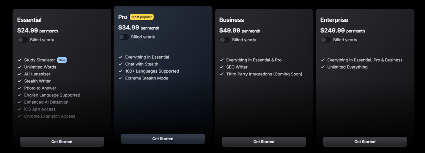 StealthGPT pricing