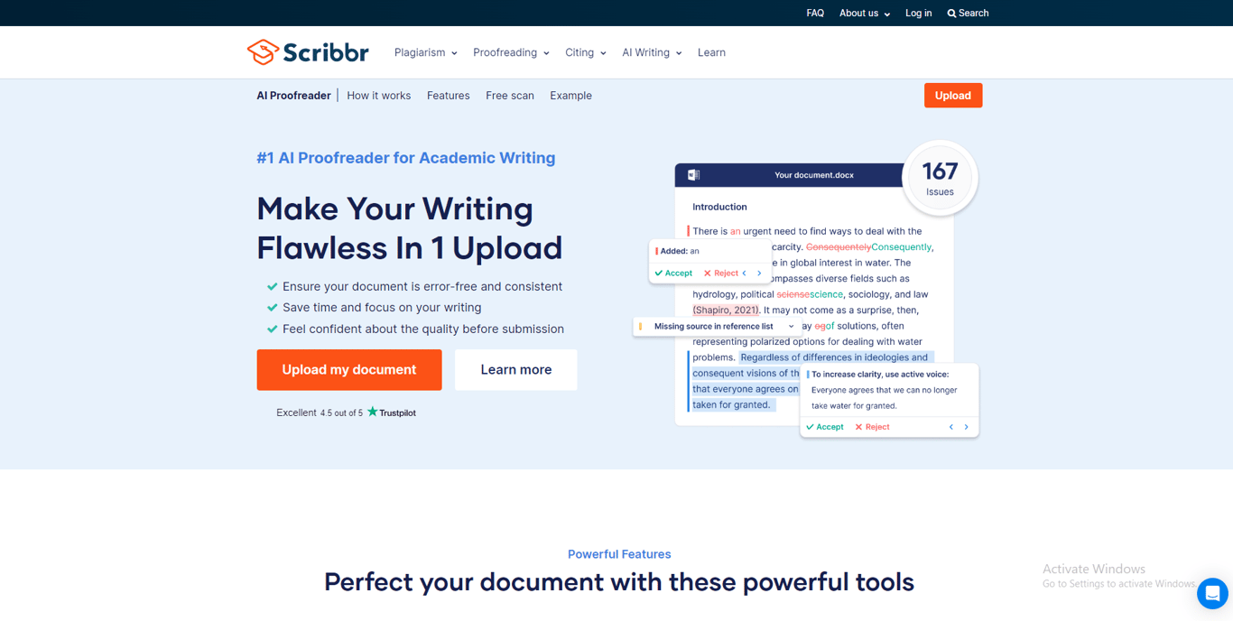 Scribbr homepage