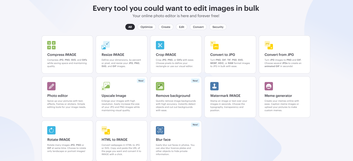 Bulk-image-editor-dashboard-showing-various-free-photo-manipulation-tools