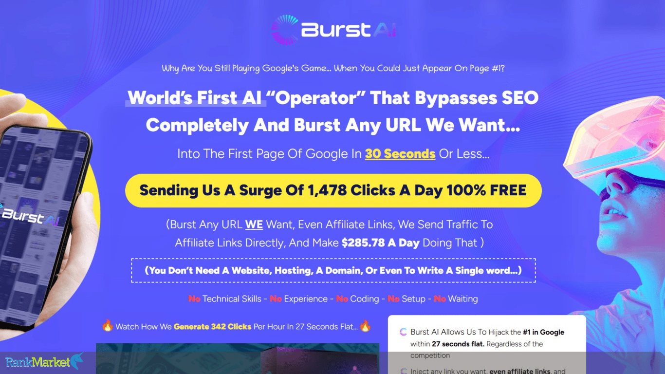 Burst Ai Homepage