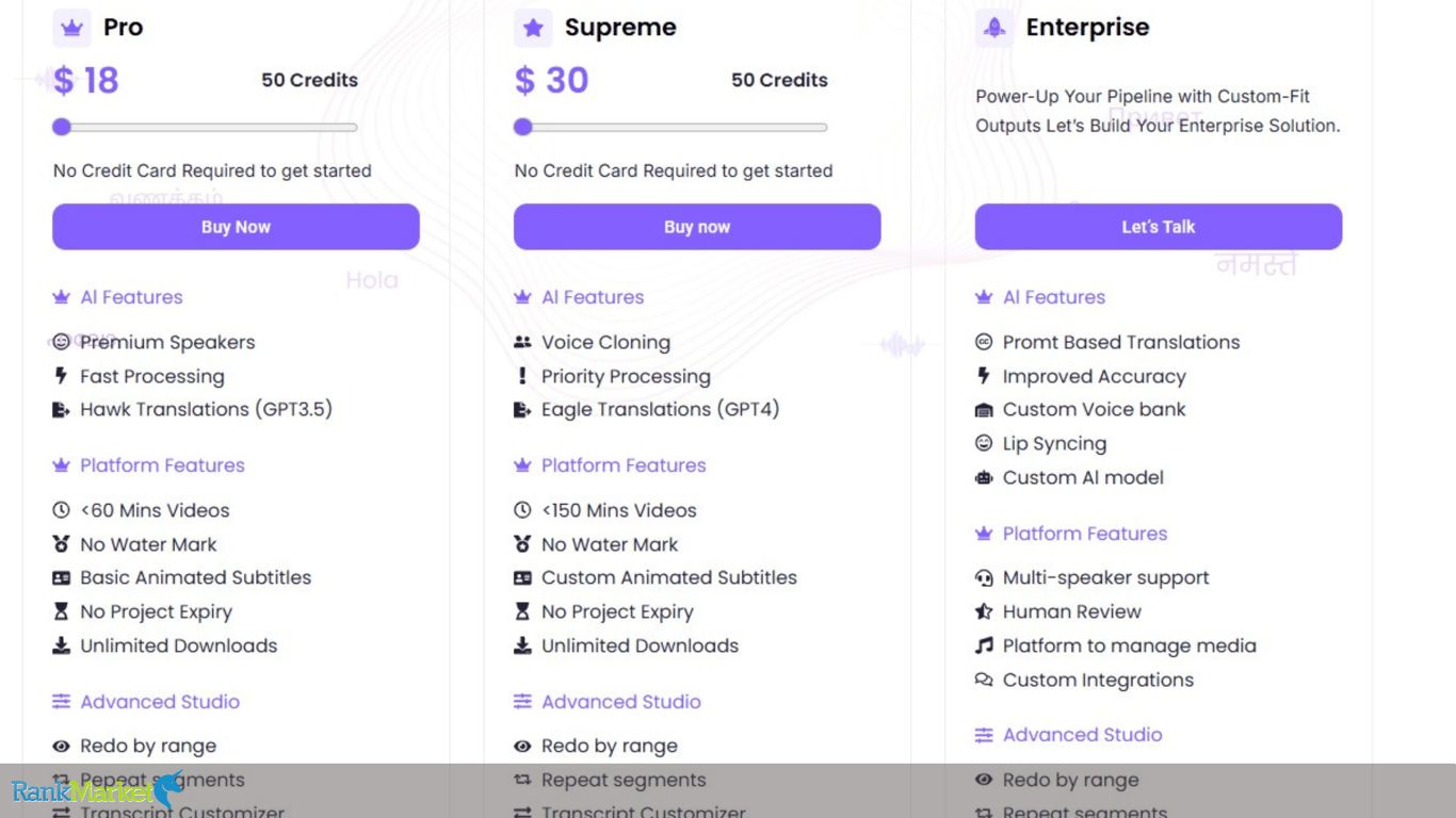 Dubverse.ai Pro