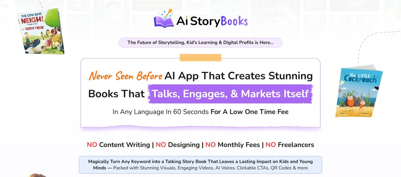 AI Story Books Homepage