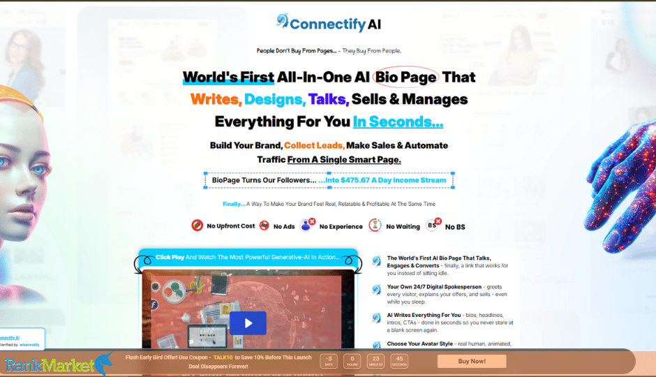 Connectify Ai Homepage