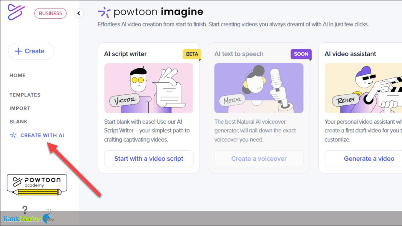 Powtoon'S Ai Feature Helps Create Voiceovers, Illustrations And Videos From Text Quickly.