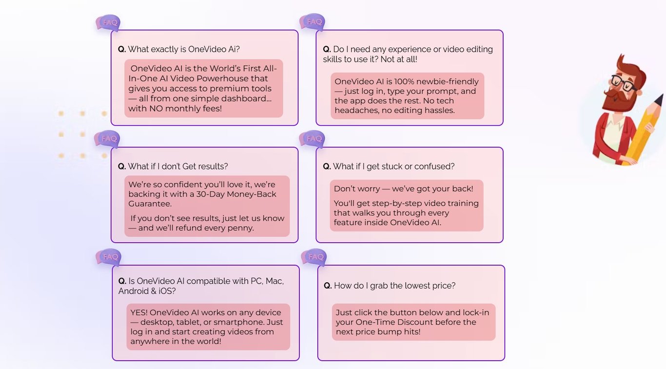 OneVideo AI FAQs