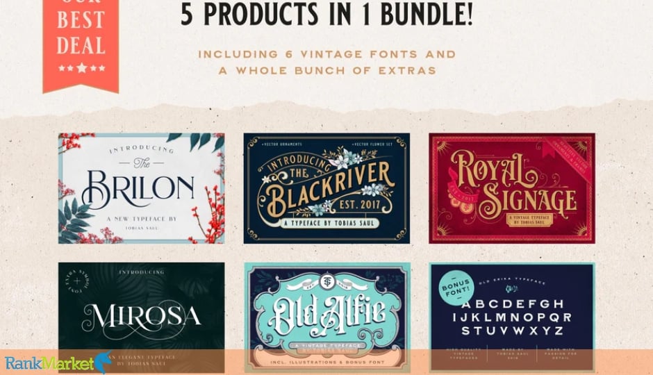 Vintage Font Bundle