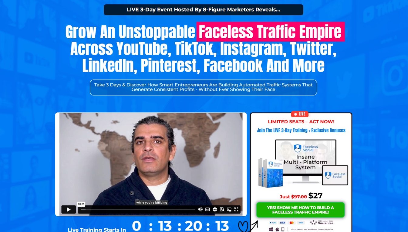 Faceless Social Homepage