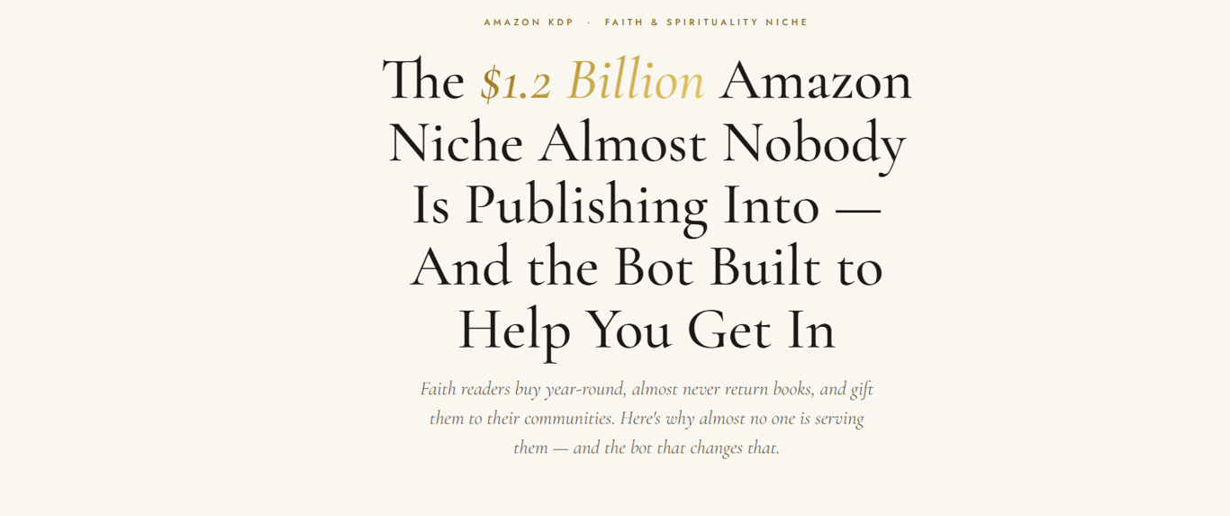 Holy-Royalties-Bot-course-sales-page-banner-introducing-one-point-two-billion-dollar-amazon-kdp-faith-niche